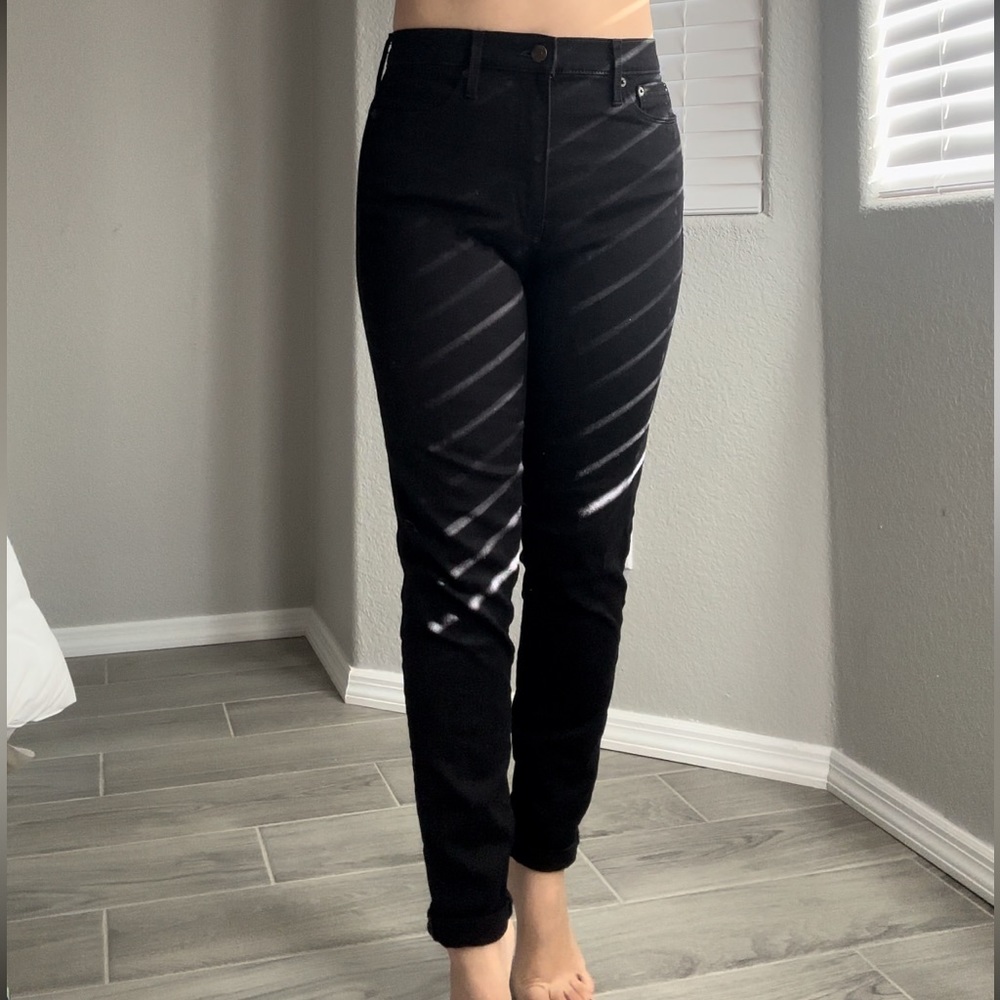 Banana Republic High Waisted Black Jeans